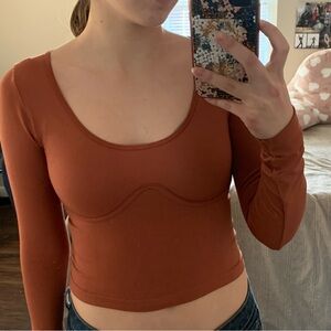 Women’s Orange Long Sleeve Top